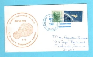 GEMINI 3 -  Recovery Ship - USS Harold J. Ellison (DD-864 ) -  March 23, 1965 - Picture 1 of 2