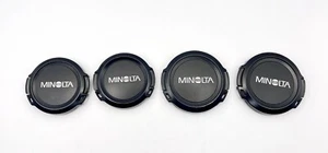Minolta Front Lens Cap Set 2X 55mm 2X 49mm LF1055 & LF1049 Vintage Rare 80’s lot - Picture 1 of 10