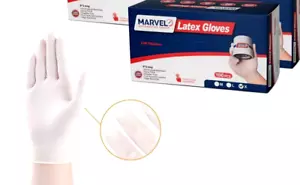 8 Mil Latex Gloves Heavy Duty Powder Free- Large ⭐⭐⭐⭐⭐ - Picture 1 of 4