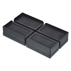 4pcs Furniture Risers 1.5 Inch Rectangle Bed Risers Adjustable Couch Riser Black