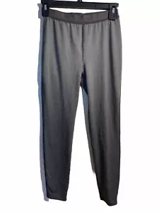 REI Kids Athletic Performance Leggings Grey Striped Stretch Size 10-12 - Picture 1 of 8