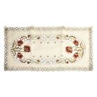 Vintage Embroidered Floral Lace Tablecloth Satin Table Runner Placemats Decors