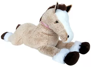 PLÜSCHTIER PLÜSCH RIESEN XXL PFERD 120cm NEU hell-braun Plüschpferd Kuschelpferd - Bild 1 von 7