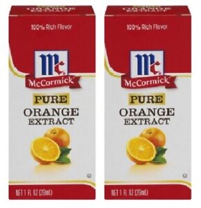 McCormick Pure Orange Extract 2 Bottle Pack