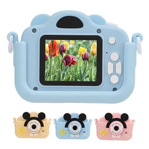 Kids Mini Digital Camera 2 Inch Screen 2MP HD Cartoon Camera Video Recorder GF0 - Picture 1 of 31