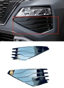 For 2025-2023 Nissan X-Trail Accessories Front Bumper Fog Light Lamp Cover Black - Bild 1 von 5