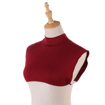 Blusa Top de cuello alto con cuello alto y cuello alto lisa para mujeres musulmanas Foto 1 de 4