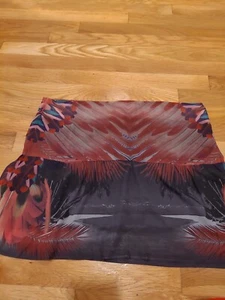 Womens XL Smash! Boho Midi Skirt Pink Purple  Floral  - Picture 1 of 5