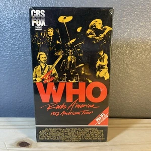 The Who Rocks America 1982 American Tour VHS Tape Hi-Fi Stereo NEW SEALED HTF - Picture 1 of 12