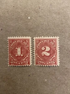 US Stamp Scott #J61-J62......1917-Mint Not Hinged  1 & 2 cent Postage Due - Picture 1 of 2