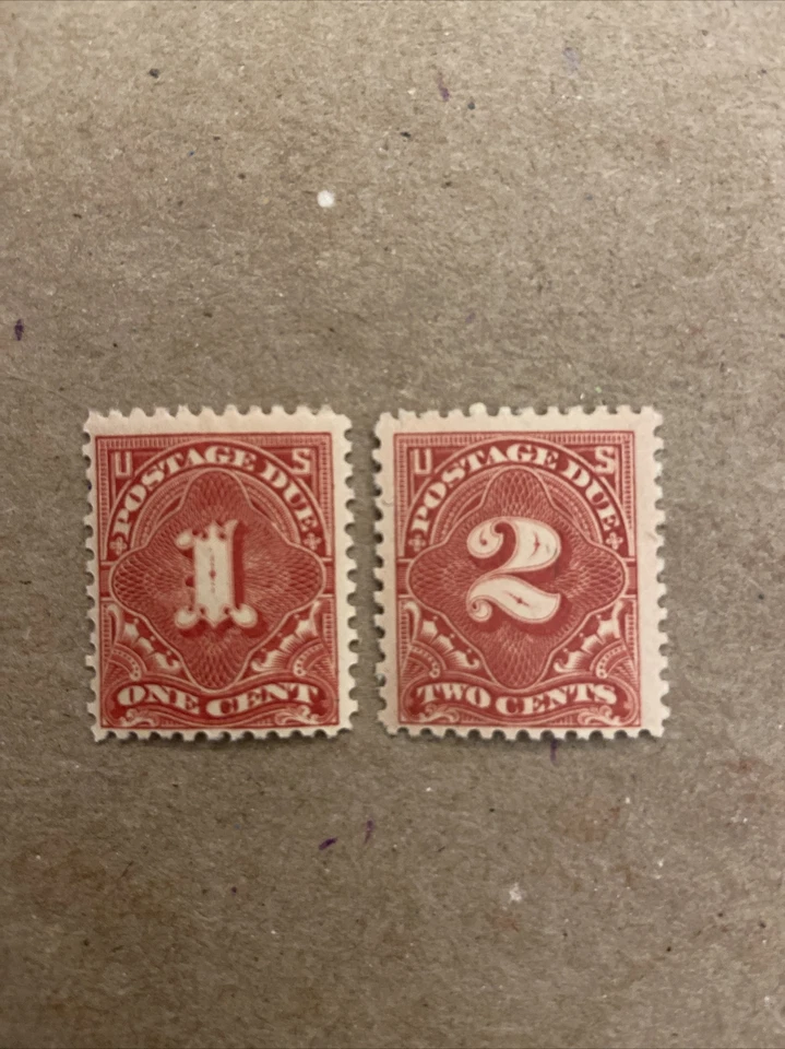 US Stamp Scott #J61-J62......1917-Mint Not Hinged  1 & 2 cent Postage Due - Image 1 of 2