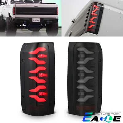 Luces traseras LED alfa negras serie LUXX para Ford F150 F250 F350/Bronco 1987-1996 Foto 1 de 4