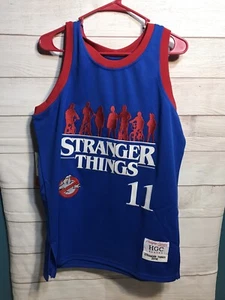 Rare STRANGER THINGS / GHOSTBUSTERS Headgear Classics 2016 Basketball Jersey - Picture 1 of 3