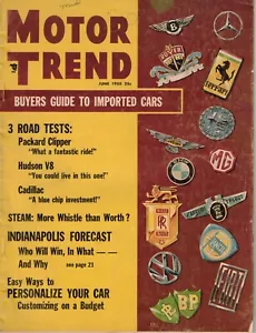 VTG Motor Trend Car Magazine June 1955 IMPORTED CAR GUIDE {FREE SHIPPING} - Picture 1 of 2