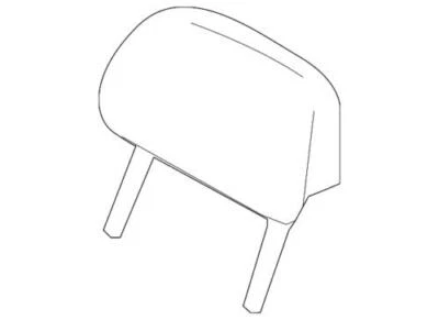 Conjunto de reposacabezas trasero genuino Ford Lincoln Navigator 2010-2011 AL7Z-78611A08-FD Foto 1 de 2