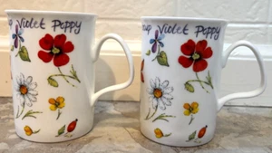 (2) England Bone China Tassen von Elegance Floral Blumen Tee Kaffee hervorragender Zustand neu aus altem Lagerbestand? - Bild 1 von 6