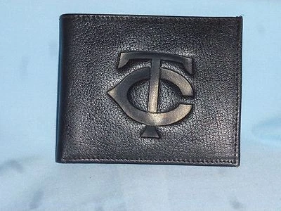 MINNESOTA TWINS   Leather BiFold Wallet   NEW   black - Image 1 of 4