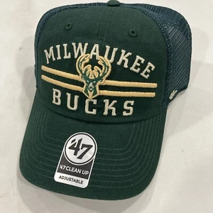 Milwaukee Bucks NBA Men's High Point Clean Up Mesh Snapback Hat Cap NEW - Picture 1 of 5