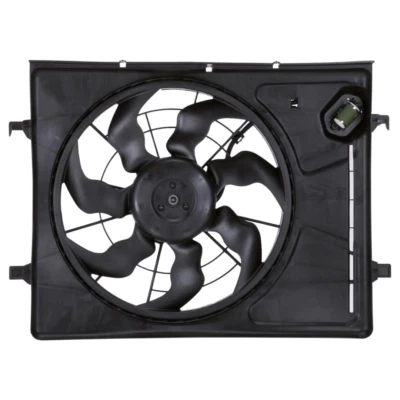 TYC 621710 Dual Radiator and Condenser Fan Assembly For 07-10 Hyundai Elantra - Image 1 of 4