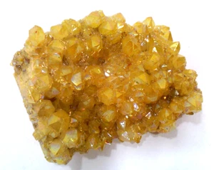 ✅ Gelb~Baryt~Kristallhaufen~Mineralienpräparat~143,9 Gramm - Bild 1 von 15