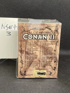 1994 COMIC IMAGES CONAN SERIES 2 ALL-CHROMIUM 90-CARD SET TRADING CARDS - Picture 1 of 2