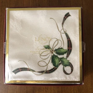 6er Set Lenox Holiday Nouveau Stoff Cocktail Servietten NEU - Bild 1 von 4