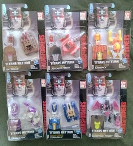 Transformers Generations Titans Return 6 Figure SET Skyread Sawback etc Complete - Picture 1 of 12
