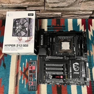 MSI X99A GODLIKE CARBON Wifi Motherboard Combo! i7-6900K 64GB 512SSD W10P Cooler - Picture 1 of 20