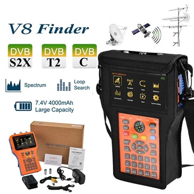 GTMEDIA V8 Finder Pro 1080P DVB-S/S2/T/T2/C Combo Messgerät Satfinder Digital HD - Bild 1 von 4
