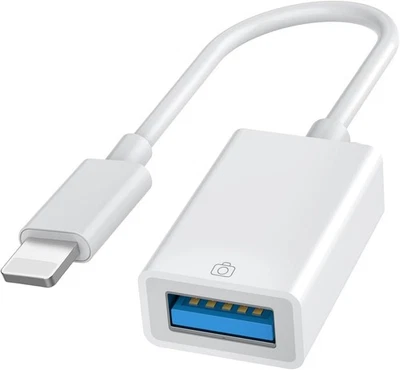 USB Camera Adapter for Iphone/Ipad, [Apple Mfi Certified] Lightning to USB OTG A - Image 1 of 4