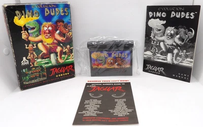 EVOLUTION: DINO DUDES ATARI JAGUAR Tested Working In box with Manual Working - Image 1 of 4