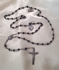 Vintage Sterlingsilber Rosenkranz Perlen 20" lang - Bild 1 von 7