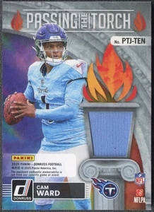 2025 Donruss Football CAM WARD RC - WARREN MOON Jersey Passing The Torch 165/199 - Picture 1 of 2