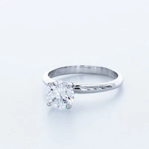 2.0CT Lab-Created Diamond D/VVS2 Round Cut 14K Gold Prong Classic Solitaire Ring - Picture 1 of 3