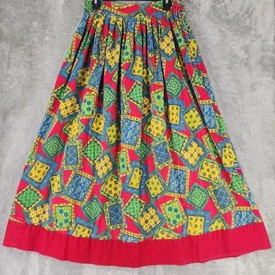 Falda Mujer Mediana Multicolor Paisley Pana Plisada Western Vintage Maxi Foto 1 de 4