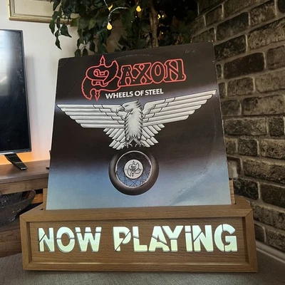 Saxon Wheels of Steel Vinyl Record LP VG+ - Image 1 of 4