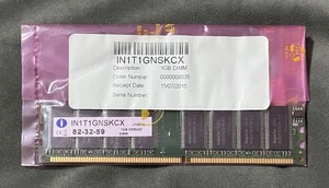 Integral IN1T1GNSKCX 1GB DDR400 DIMM  Ref00325 - Picture 1 of 3