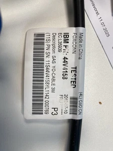 2 Stück - 44V4158 IBM MINI SAS TO DUAL MINI SAS YO CABLE 3M - Bild 1 von 3