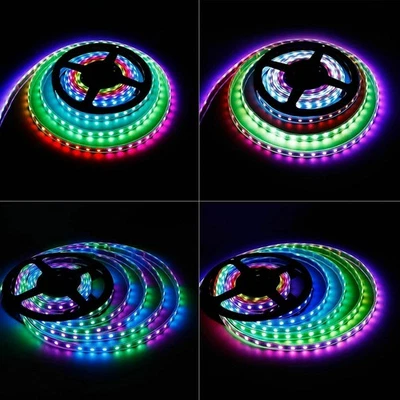 3 Pin 12V 5050 WS2811 RGB LED Strip Light Dream Color 5M IP30-IP67 150 -300 LED - Image 1 of 4