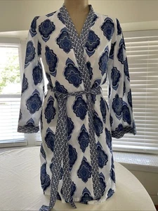 Artisan NY IKAT Light Cotton Robe Womens  M - Picture 1 of 8