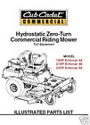 Cub Cadet Hydrostatic Commercial Zeroturn  Parts Manual Enforcer 44 - Enforcer 4