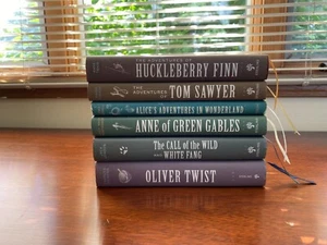 Sterling Children's Classics NICE Set/6 HC Books Tom Sawyer Alice in Wonderland - Picture 1 of 12