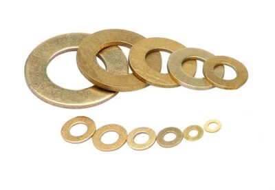 HIGHLAND FASTENERS LTD M3 M4 M5 M6 M8 M10 M12 M16 M20 Brass Form A Washers Plain Washer