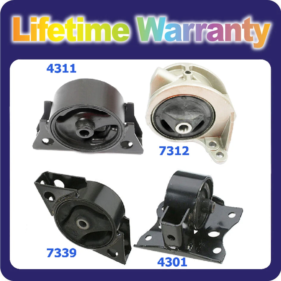 Motor e Trans. Montagem 4 peças para 1999-2002 Infiniti G20 automático 4311 7339 7312 4301 - Imagem 1 de 4