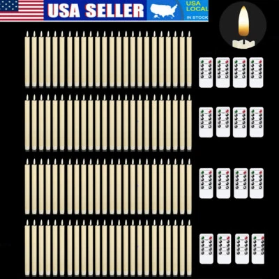 LED Rod Candle Lighting Decorative Remote Control Battery Operated with Timer - Image 1 of 4