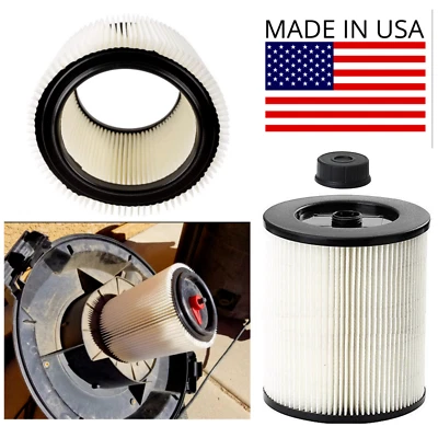 Replacement Shop Vac Filter for Sears Craftsman 5+ 6 8 12 16 gallon. Wet Dry Vac