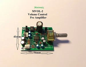 Pre-Amp Volume Control  For DIY Stereo Amplifiers. W.V 9-15V AC/DC Model MVOL-2 - Picture 1 of 5