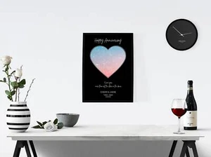 Personalised Anniversary custom star map/constellation night sky map - - Picture 1 of 5