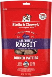 25oz Stella & Chewy’s Freeze Dried Raw Absolute Rabbit Dinner Patties Dog Food - Picture 1 of 6