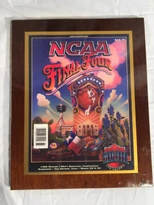 1998 NCAA Mens Basketball San Antonio Final Four Program Wood Plaque, Kentucky - Picture 1 of 5